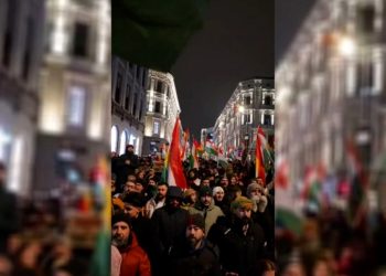 آلاف الكرد يتظاهرون في النروج دعماً لمقاومة روج آفا