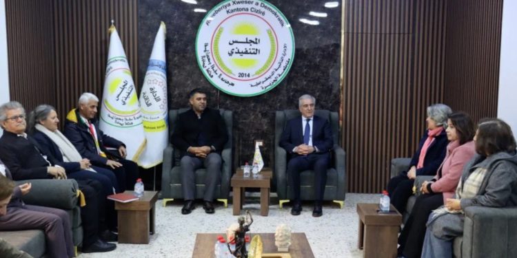 وفد المؤتمر القومي الكردستاني يجري سلسلة زيارات في قامشلو