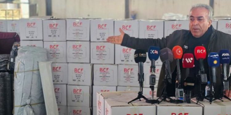 مؤسسة بارزاني الخيرية: دخول 165 شاحنة مساعدات إلى مناطق روج آفا