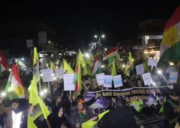 تظاهرة جماهيرية في كركي لكي تنديداً باستمرار الحصار على كوباني