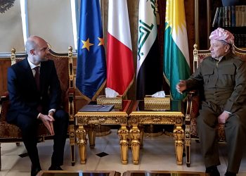 جان نويل بارو يجتمع مع مسعود بارزاني