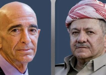 اتصال هاتفي بين رئيس الحزب الديمقراطي الكردستاني مسعود بارزاني وتوم باراك