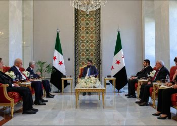 لقاء يجمع وفد المجلس الوطني الكردي في سوريا وأحمد الشرع