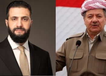 اتصال بين مسعود برزاني والشرع للتأكيد على حقوق الكرد الوطنية والسياسية والمدنية  