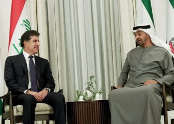 نجيرفان بارزاني والرئيس الإماراتي يؤكدان أهمية تكثيف الجهود لتهدئة أوضاع المنطقة