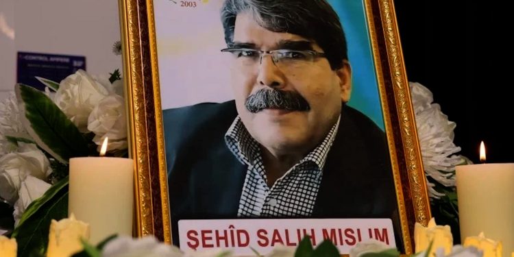 مراسم عزاء السياسي صالح مسلم في دمشق بحضور شخصيات سياسية واجتماعية