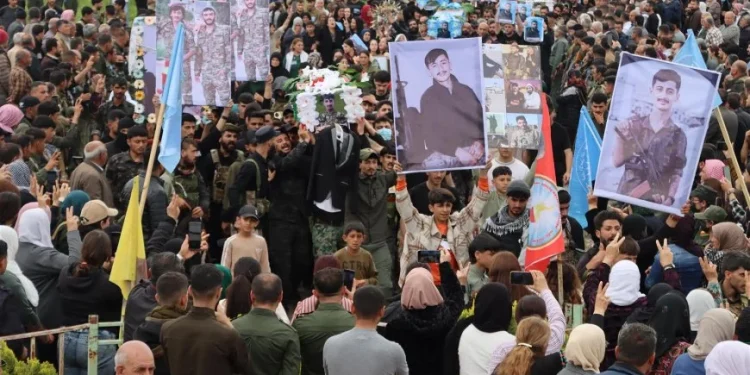 تشييع كوكبة من الشهداء إلى مزار الشهيد خبات ديرك