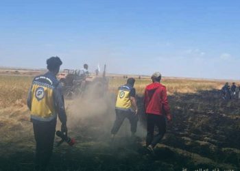نشوب ٥ حرائق بمحاصيل زراعية جنوب الحسكة