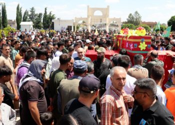 تشييع جثمان الشهيد فايز فيصل عبدي إلى مثواه الأخير في عامودا