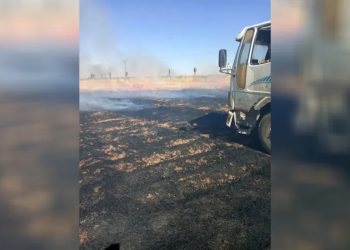 إخماد حريق في محصول القمح والفراز بريف الدرباسية