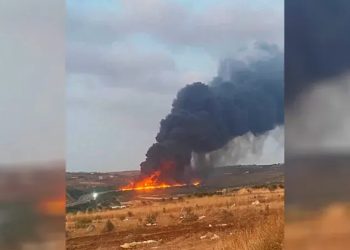 وفاة سائق صهريج نفط على طريق حمص-طرطوس إثر حريق اندلع بعد حادث سير