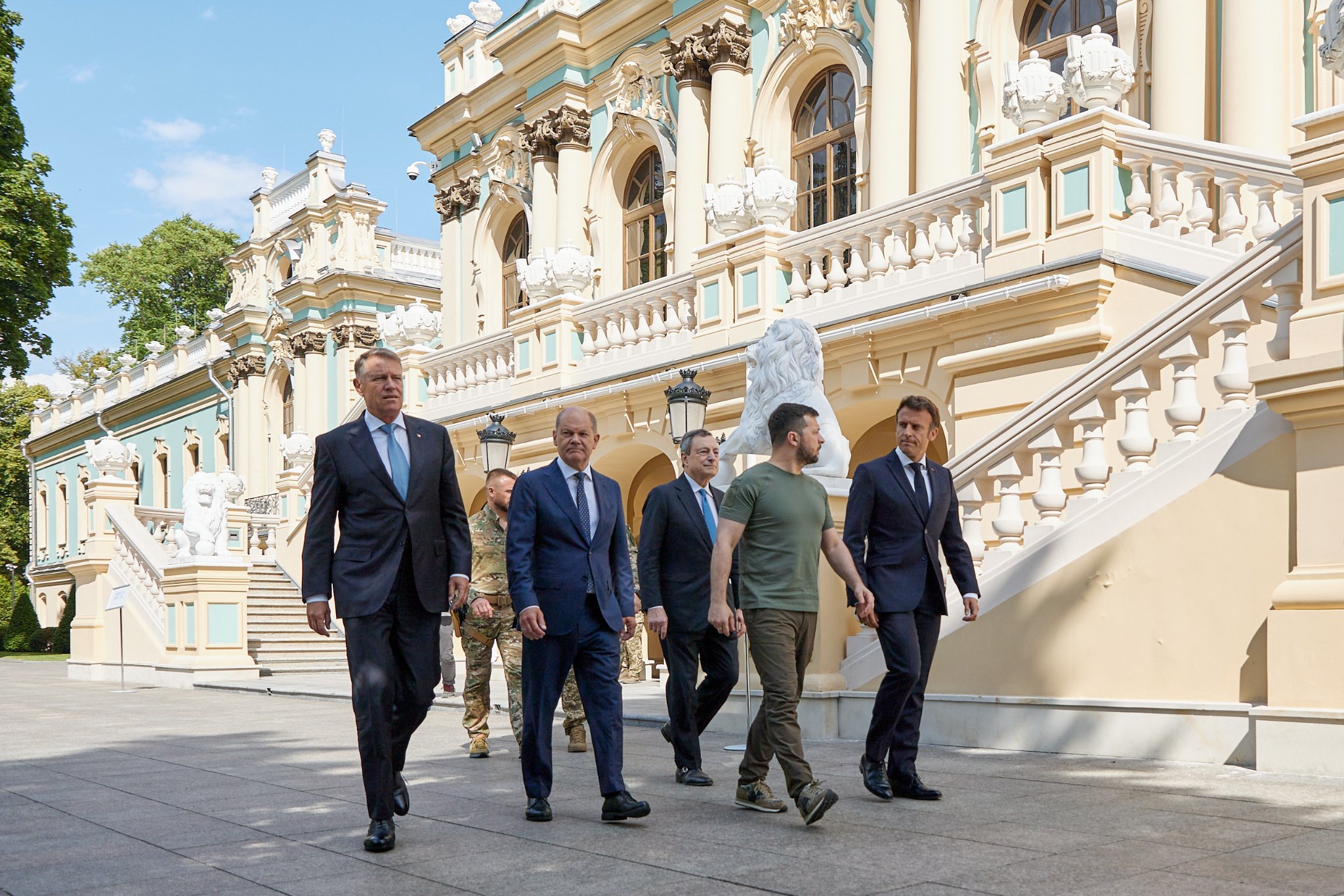 Lîderên Fransa, Almanya û Îtalya li Kîevê ne