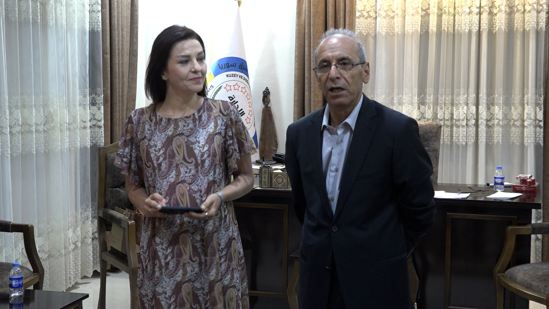 Şandeyeke Awisturyayê serdana Daîreya Têkiliyên Derve ya li Rojava kirin