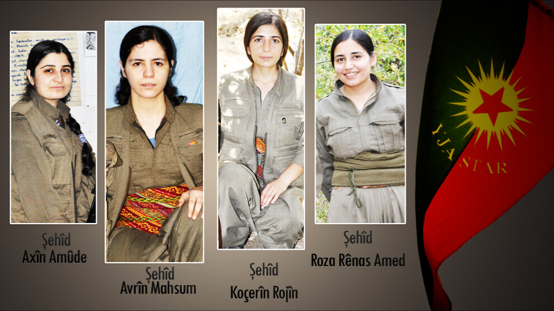 HPG’ê şehîdên çapemeniya YJA Star Koçerîn, Avrîn, Axîn û Roza bi bîr anîn