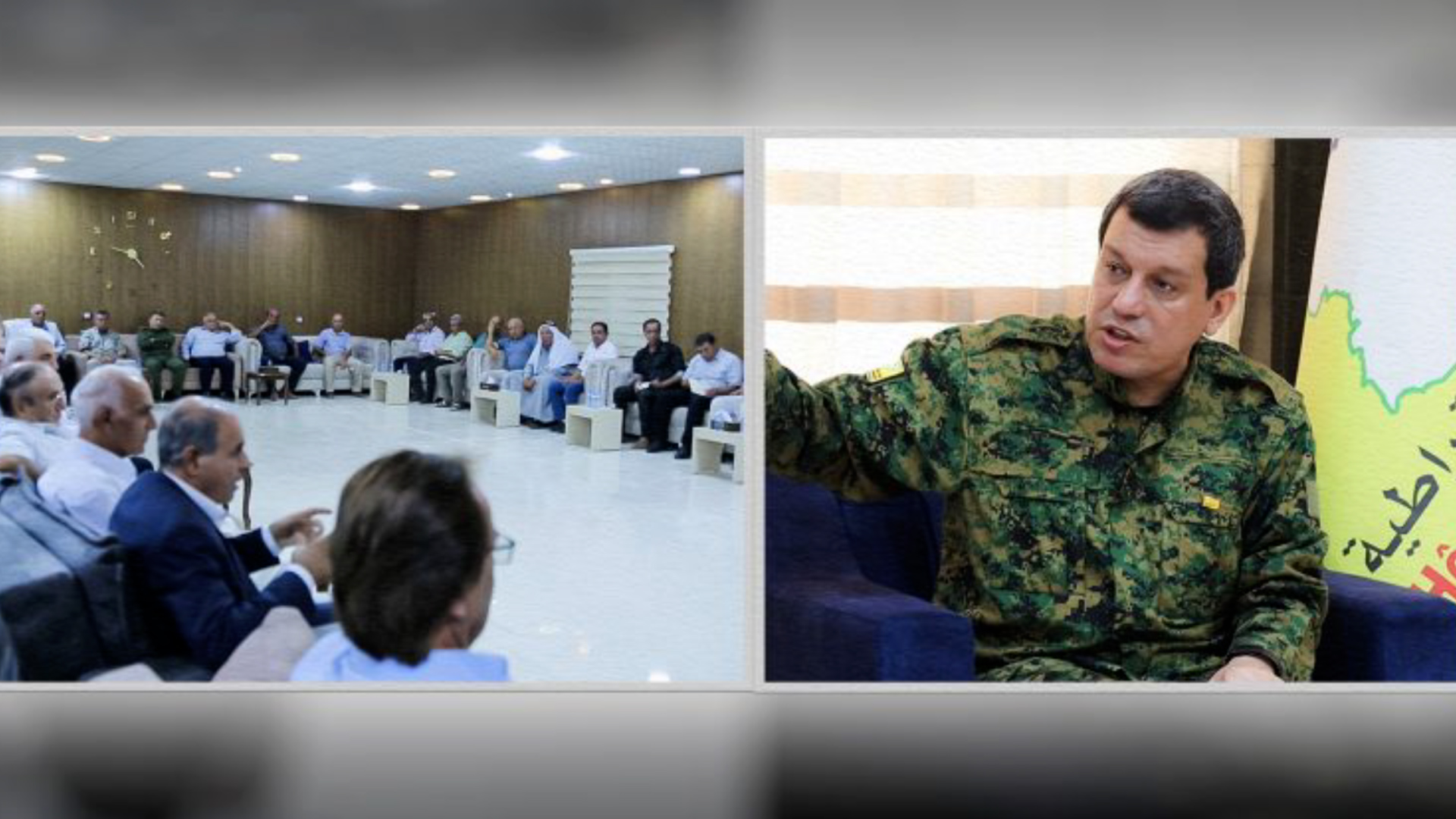 Fermandariya Giştî ya hêzên QSD’ê bi şêx û rûspiyên Kurd re civiya