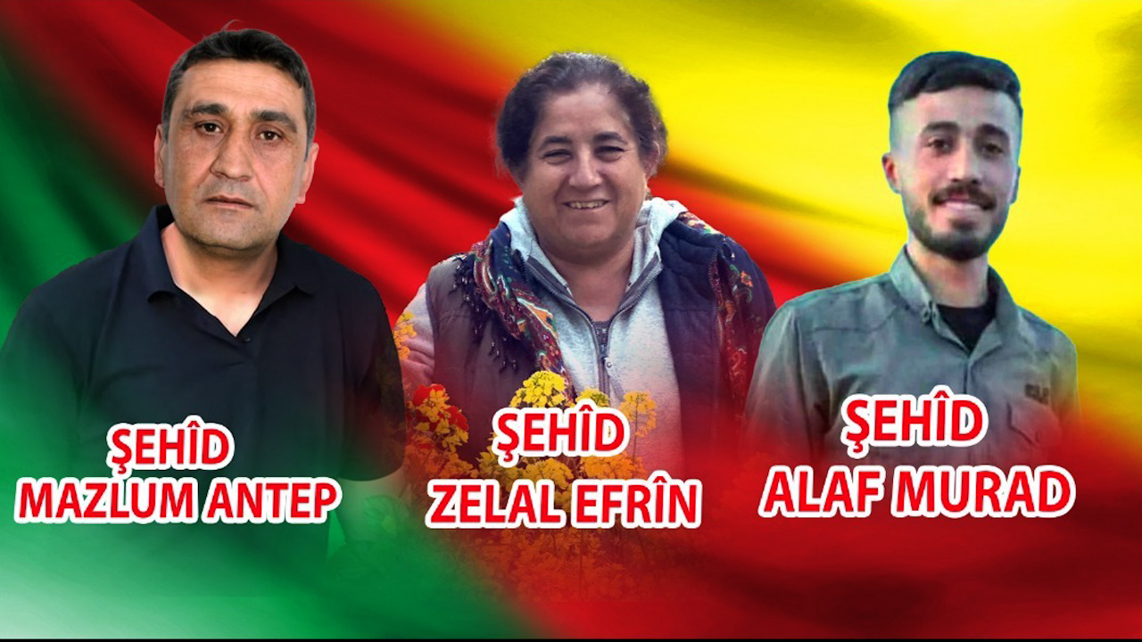 TEV-DEM: Nasnameya 3 şehîdan eşkere kir