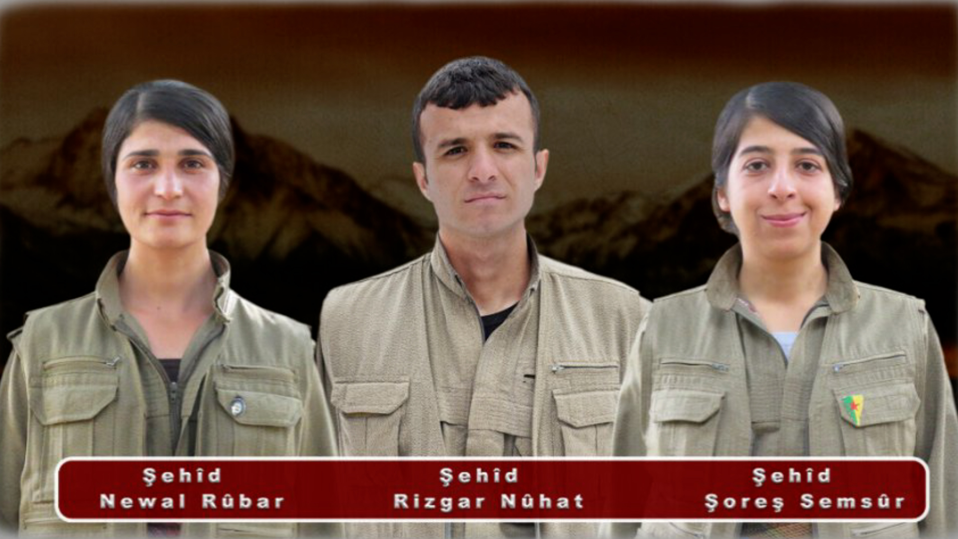 HPG’ê nasnameya 3 şehîdan eşkere kir
