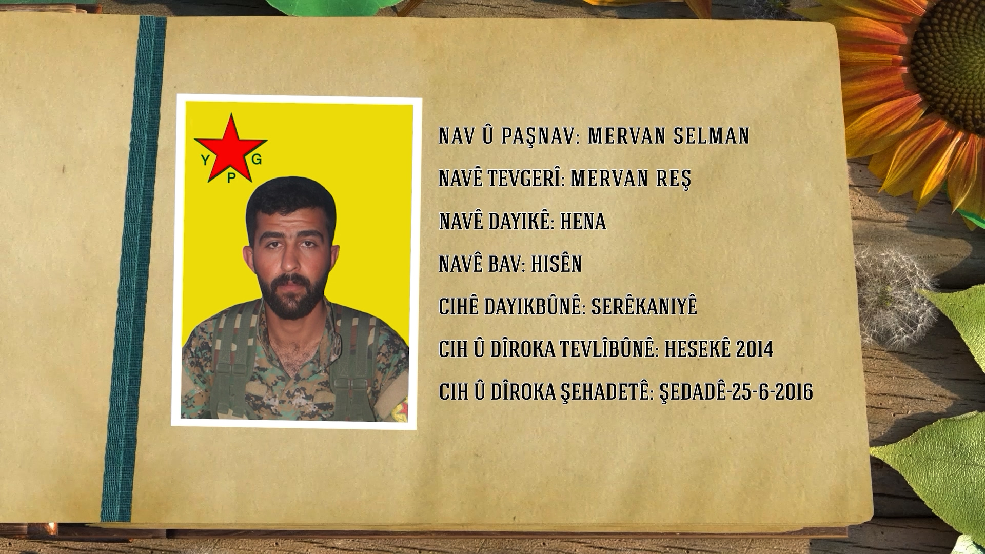 CANGORIYÊN AZADIYÊ-Şehîd Mervan Reş