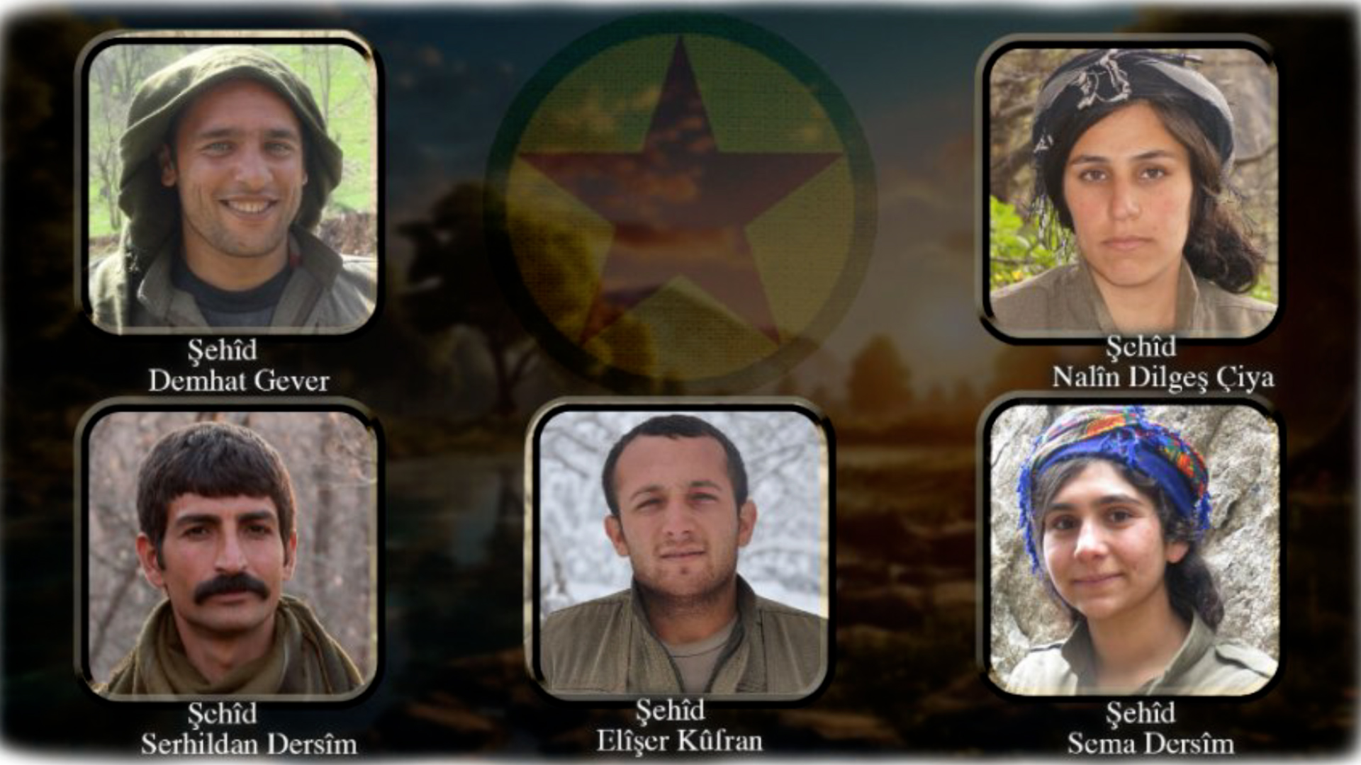 HPG’ê nasnameya 5 şehîdan eşkere kir