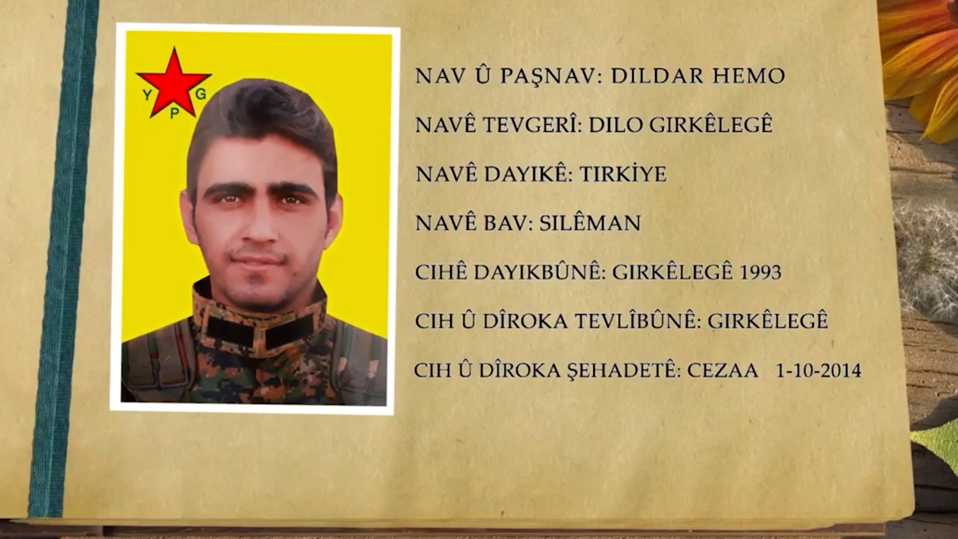 CANGORIYÊN AZADIYÊ-Şehîd Dilo Girkêlegê