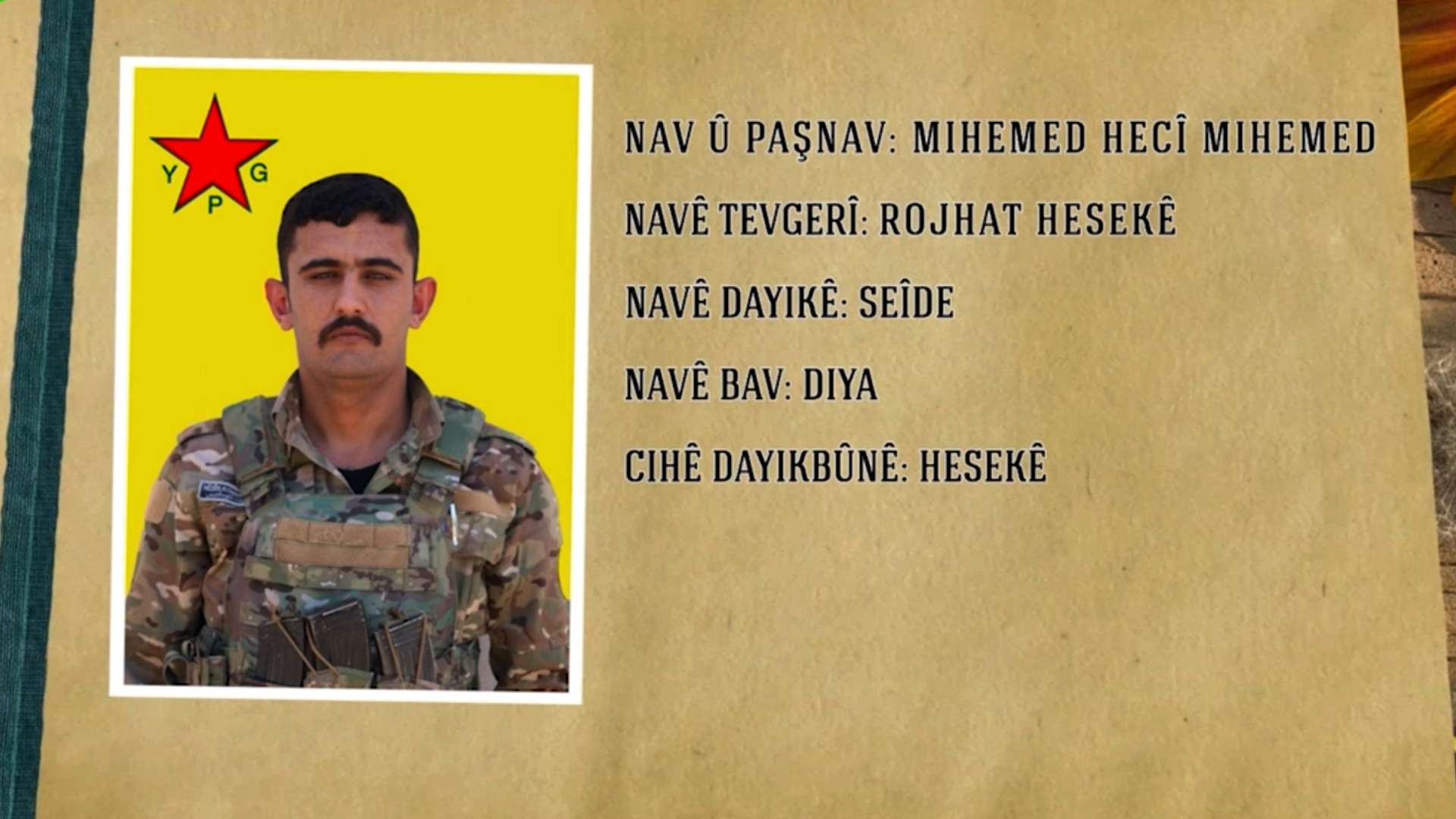CANGORIYÊN AZADIYÊ-Şehîd Rojhat Hesekê