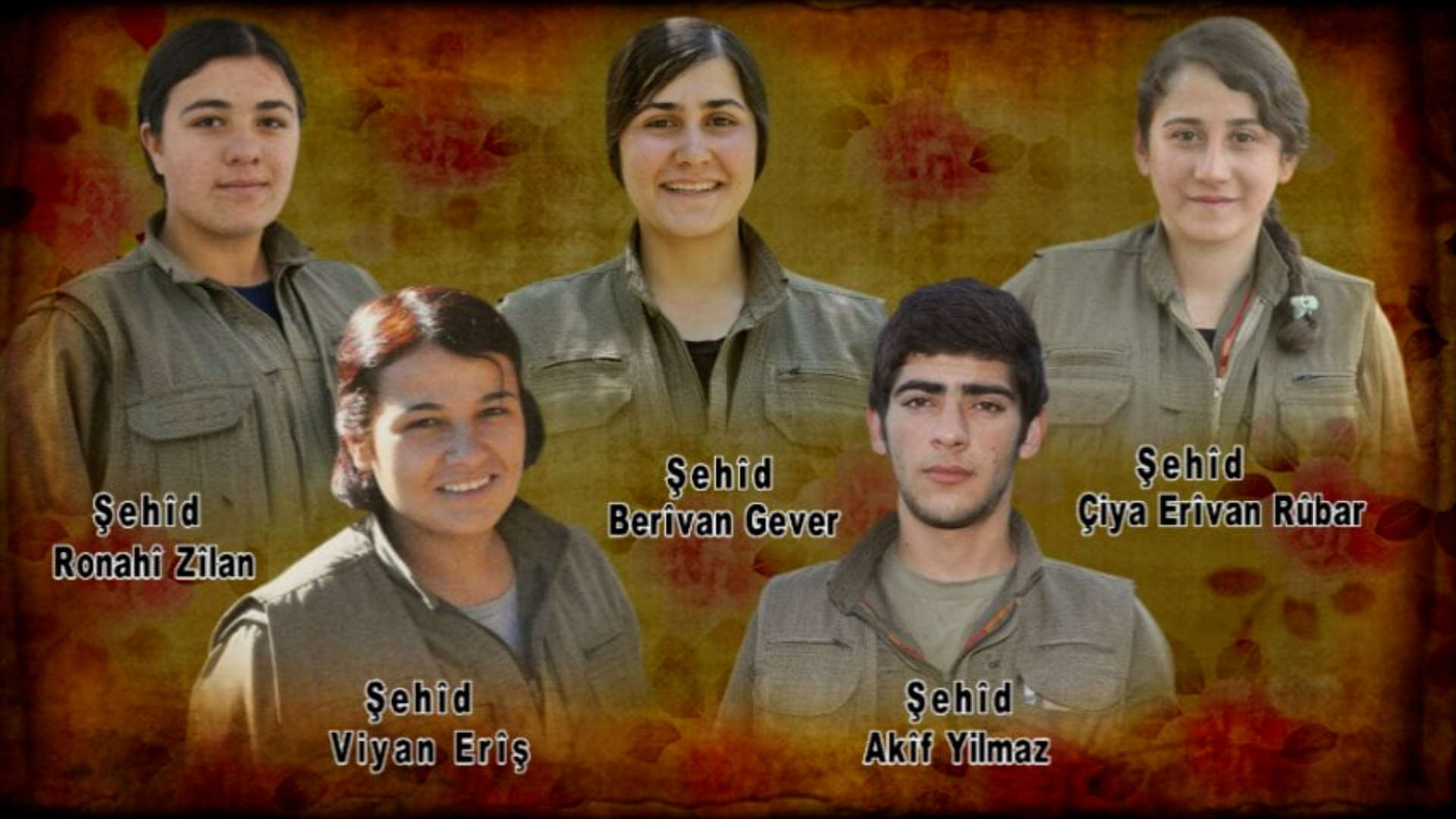 HPG’ê nasnameya 5 gerîlayên xwe yên şehîd eşkere kir