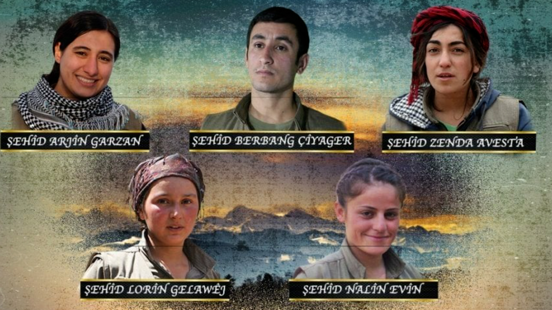 HPG’ê nasnameyên 5 gerîlayên şehîd bûne eşkere kir