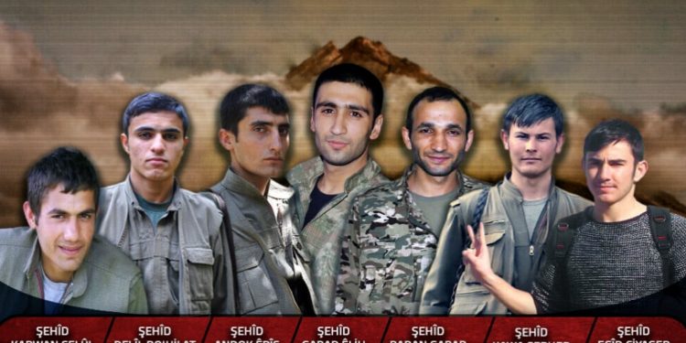 HPG’ê nasnameya 7 gerîlayên şehîd eşkere kir