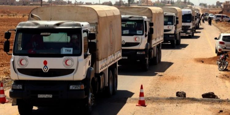 Karwanekî alîkariyê gihaşt Siwêda