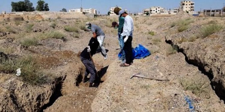 Li gundewarê Şamê goreke komî hate dîtin