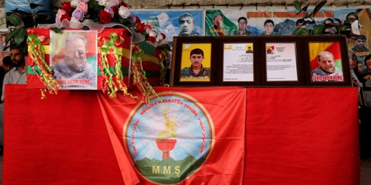 Li Helebê merasîma şehîd Ebdîn Hemo û Hemze Mihemed hat lidarxistin