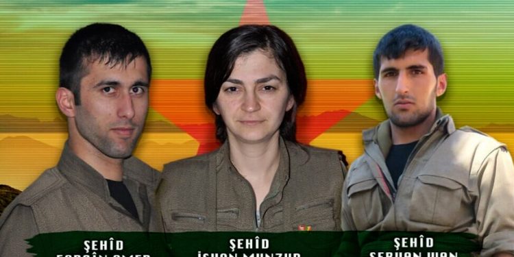 HPG’ê nasnameya 3 şehîdan eşkere kir