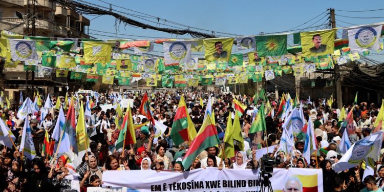 Ji Qamişloyê banga azadiya Rêber Abdullah Ocalan