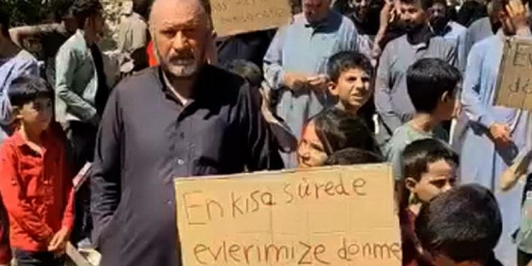 Şêniyên Îdlibê li hemberî dagirkeriya Tirk rabûn