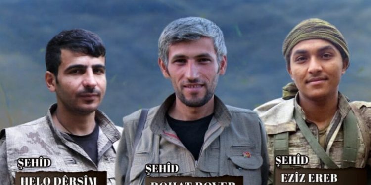 HPG’ê nasnameya 3 Gerîlayan eşkere kir