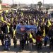 Ji bo azadiya Rêber Apo şêniyên Hesekê meşek li dar xistin