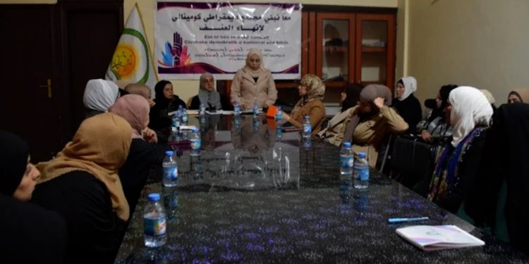 Li Reqayê panelek li ser tundiya li ser jinan hat dayîn