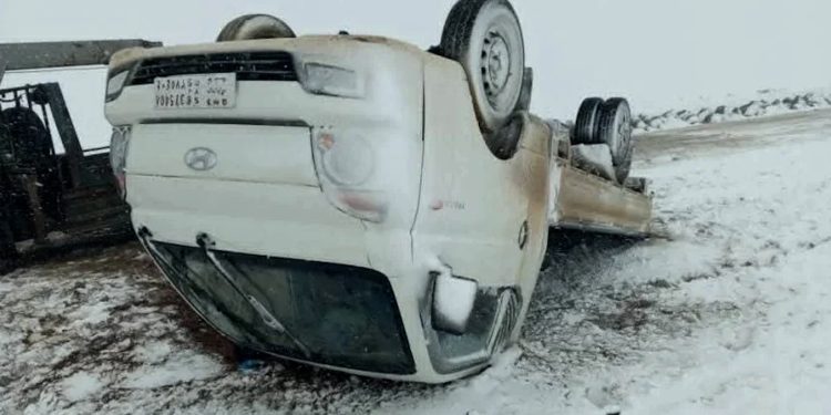 Li kantona Cizîrê ji ber qeşayê 19 qezayên trafîkê çêbûn