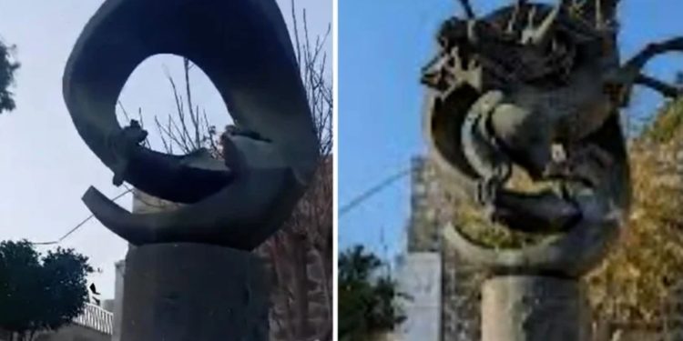 Peykerekî Xiristiyanan li Şamê hat dizîn