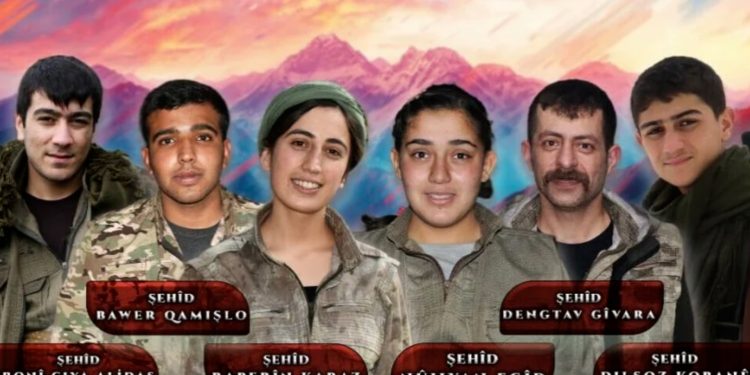 HPG’ê 6 gerîlayên di sala 2022’yan de şehîd bûne, bi bîr anî