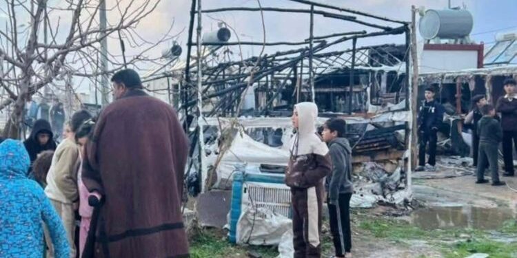 Dihok: Li kampa Şarya ya koçberê Şengalê şewat derket
