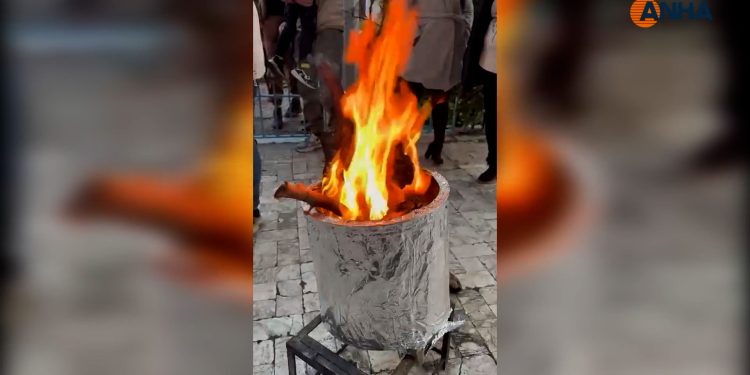Li qada Keramê ya Siwêdayê agirê Newrozê hat vêxistin
