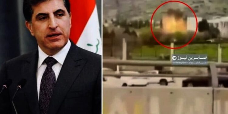 Mala Neçîrvan Barzanî hate bombebarankirin