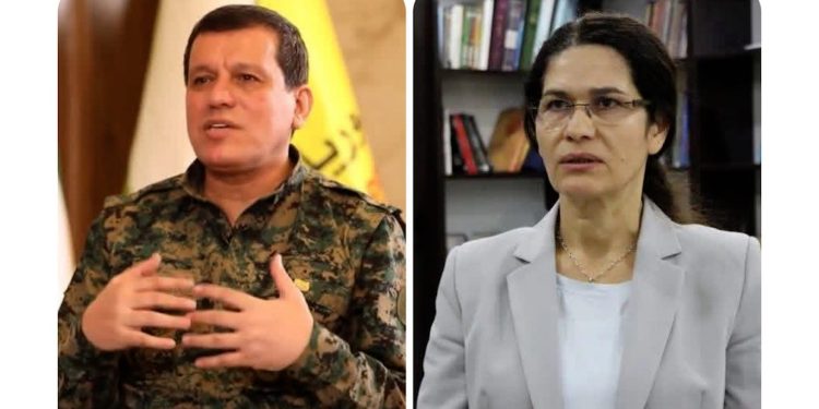 Îlham Ehmed û Mazlûm Ebdî çûn Şamê
