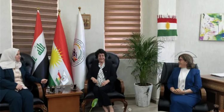 Şandeyeke jinan a ji Rojava li Başûrê Kurdistanê ye
