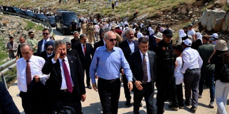 Serokê parlamentoya Tirkiyê Numan Kurtulmuş li Şirnexê bû
