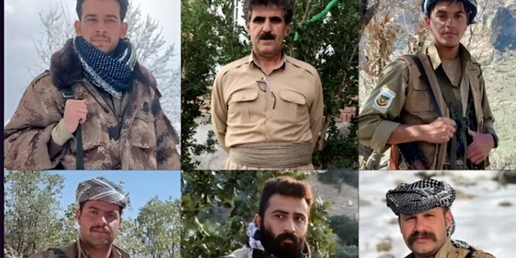 Rejîma Îranê cenazeyê şeş pêşmergeyan nade malbatê û gefê li wan dixwe